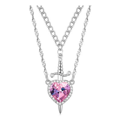 Collar corazón y espada